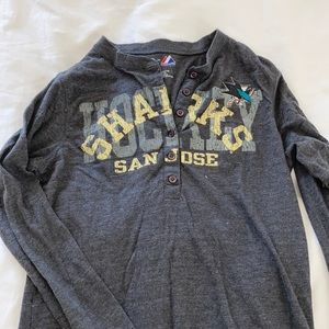 San Jose sharks cotton long sleeve -women s